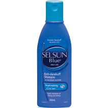 SELSUN BLUE滋养控油去屑止痒洗发水200ML瓶
