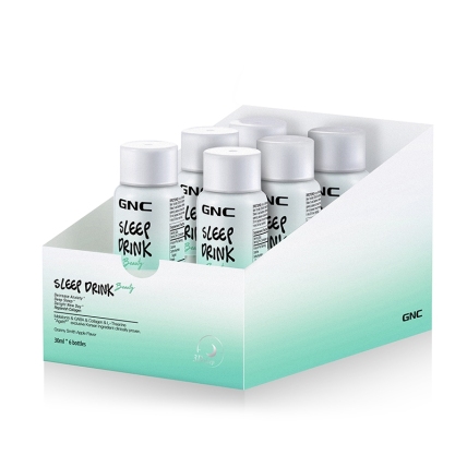 GNC/健安喜胶原蛋白褪黑素饮品30mlx6瓶