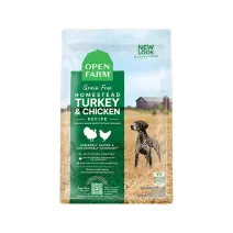 OPEN FARM/自由牧场家养火鸡鸡肉配方无谷犬干粮11lb/袋