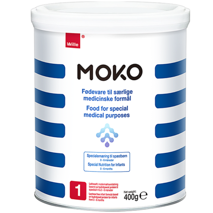原装进口 MOKO无乳糖深度水解婴幼儿配方奶粉1段 400g/罐 保税仓发货